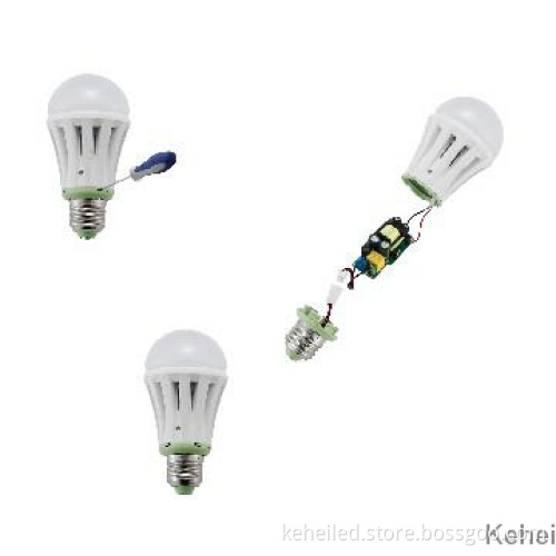LED global bulb E14/ E27 7W high lumen with replaceable driver 4000K